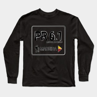 Madeira Island PR6.1 LEVADA DO RISCO logo Long Sleeve T-Shirt